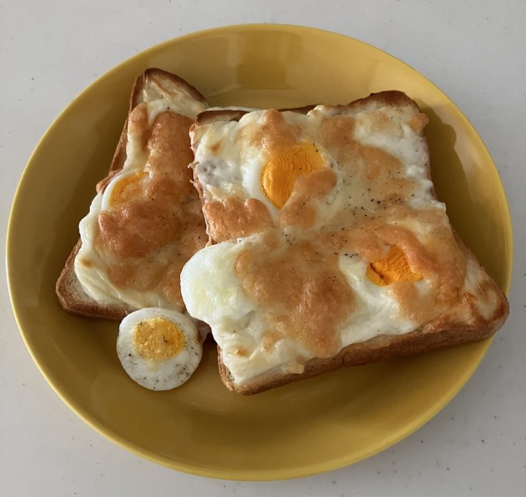 ゆで玉子のクロックムッシュ